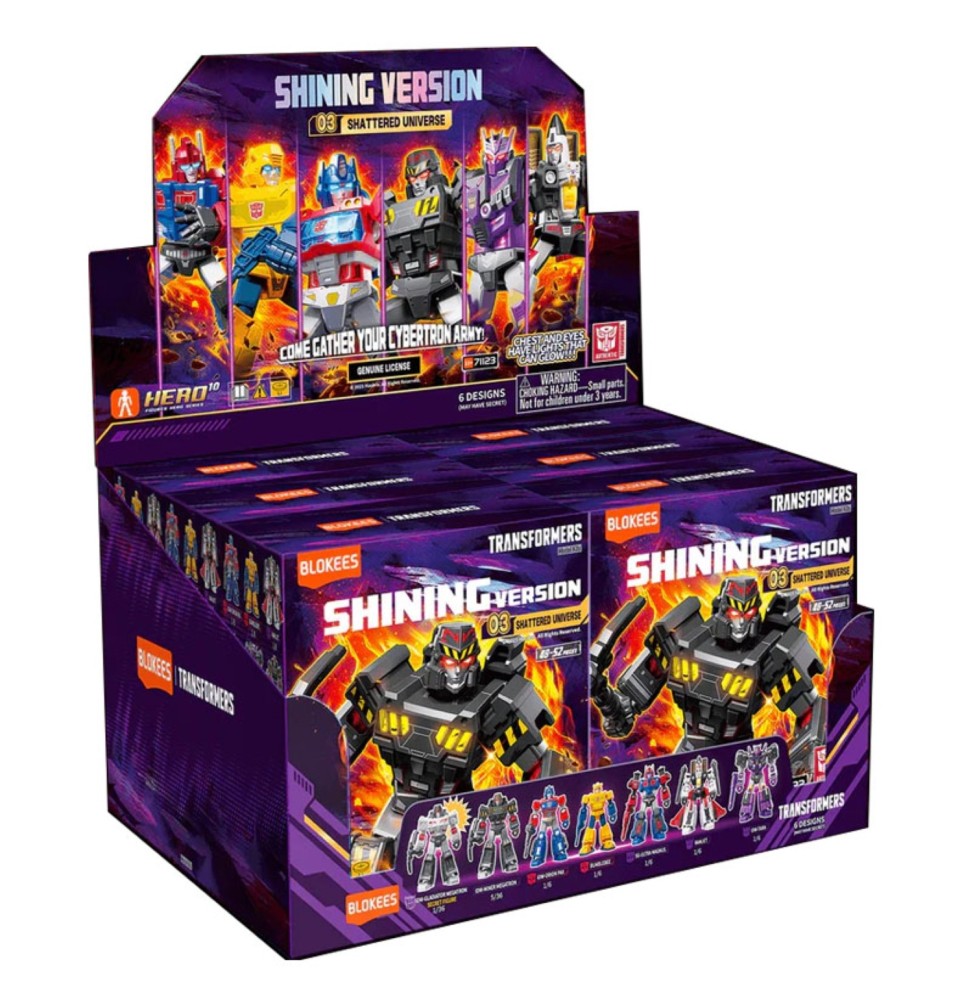 Figurine Transformers – Shattered Universe (Shining Version 03, Pack de 6)