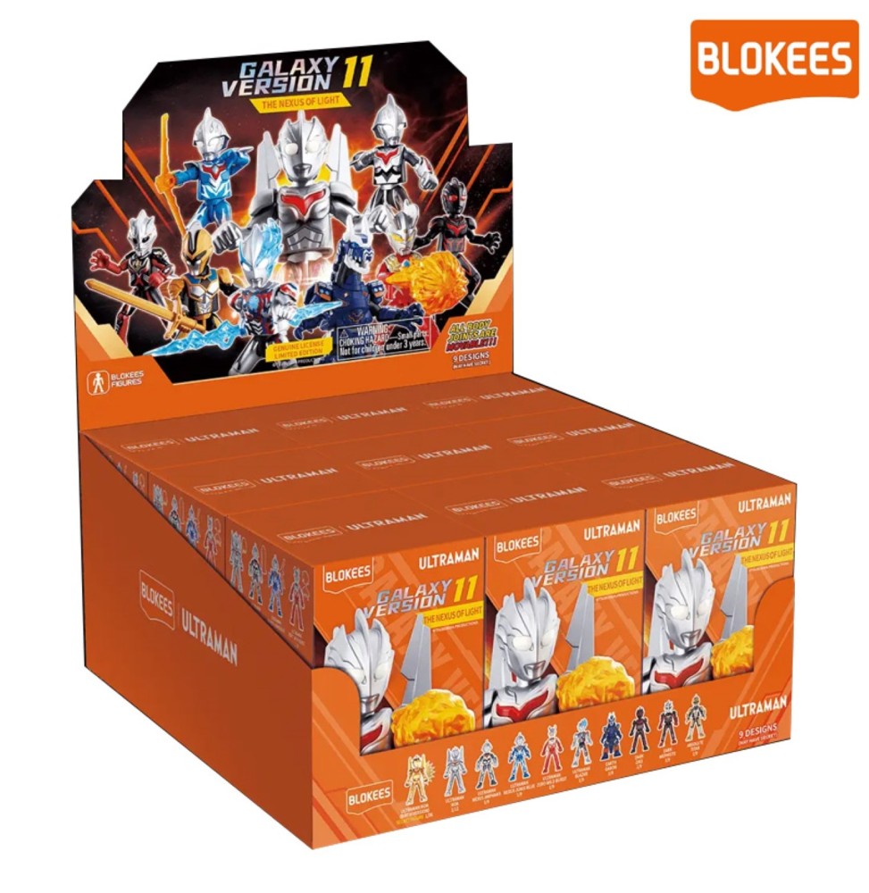Display BLOKEES Mini-Maquettes Ultraman Galaxy Version 11 - The Nexus Of Light (9 Blind Box)