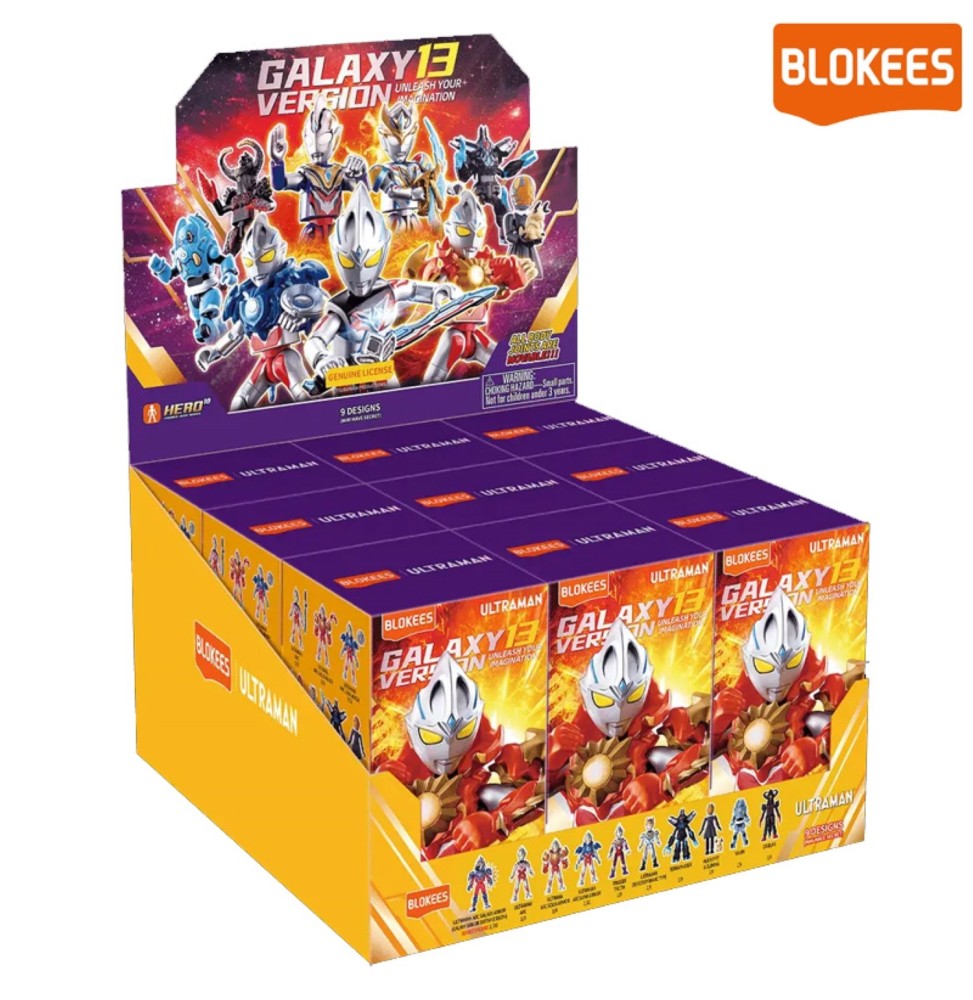 Display BLOKEES Mini-Maquettes Ultraman Galaxy Version 13 - Unleash Your Imagination (9 Blind Box)