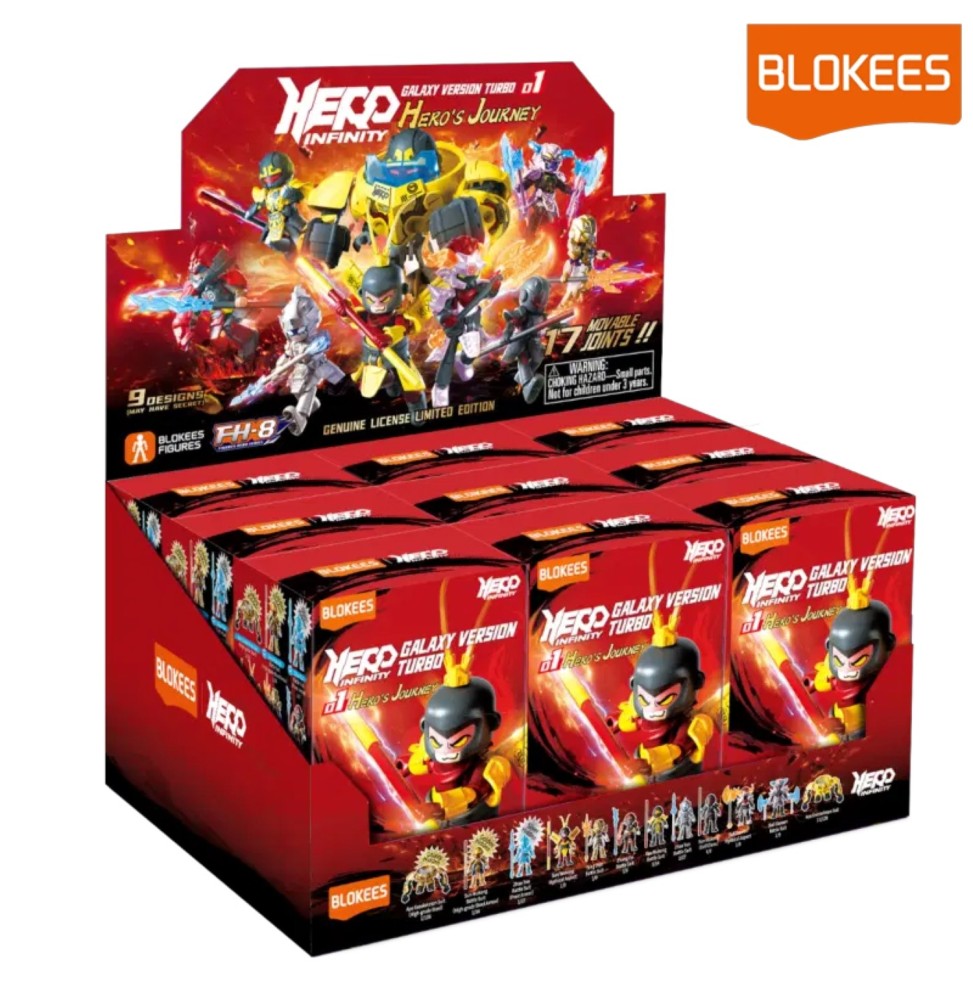 Display Mini-Maquettes Hero Infinity Galaxy Version Turbo 01 - Hero S Journey (9 Blind Box)