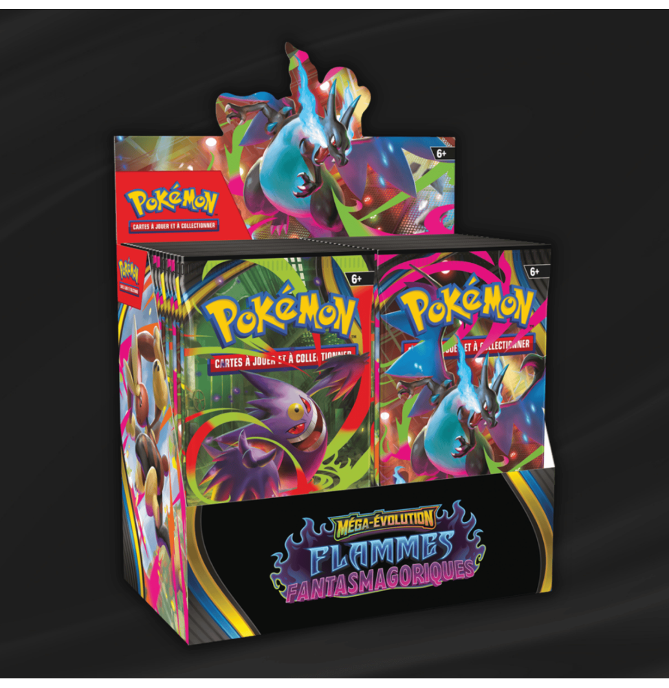 Display Pokémon Méga Évolution : Flammes Fantasmagoriques (ME02)