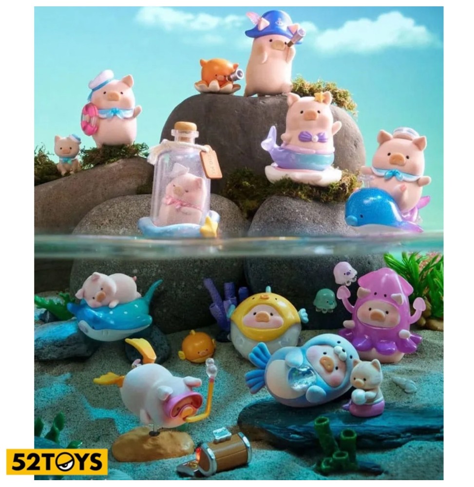 Display Mini Figurines Lulu The Piggy - Dream Blue Ocean (8 Blind Box)