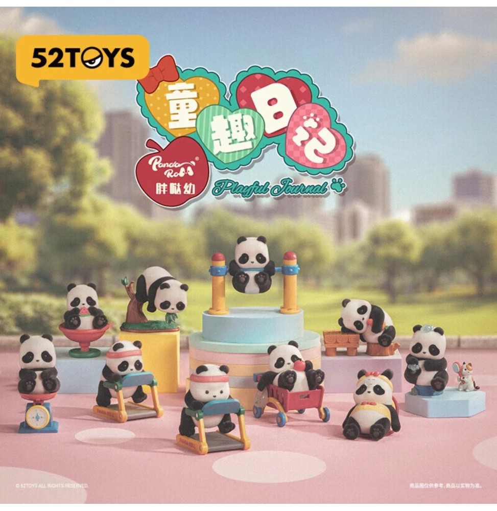 Display Mini Figurines Panda Roll - Playful Journal (8 Blind Box)
