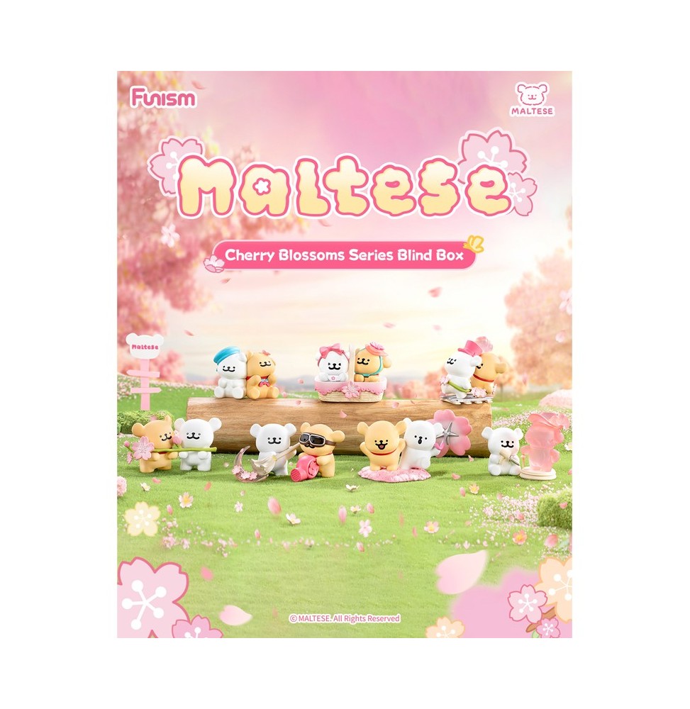 Display Mini Figurines Maltese - Cherry Blossoms (6 Blind Box)