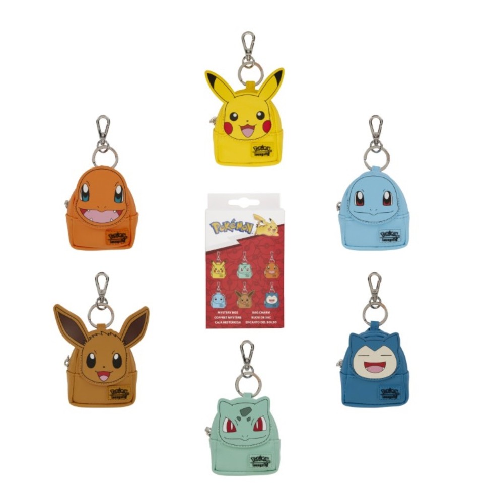 Charm Loungefly Pokémon - Mini Sac à Dos lot de 15 (Modèle Aléatoire)