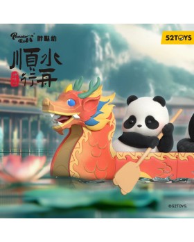 Display Mini Figurines Panda Roll - Dragon Boat Racing (4 Blind Box)