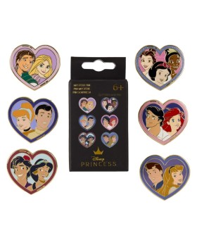 Pins Loungefly Disney - Princess & Prince  lot de 12 (Modèle Aléatoire)