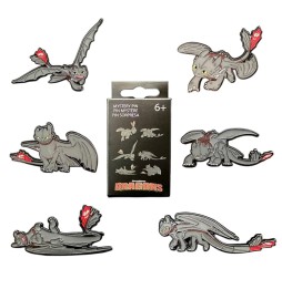 Pins Loungefly How To Train Your Dragon - Toothless Lot de 12 (Modèle Aléatoire)