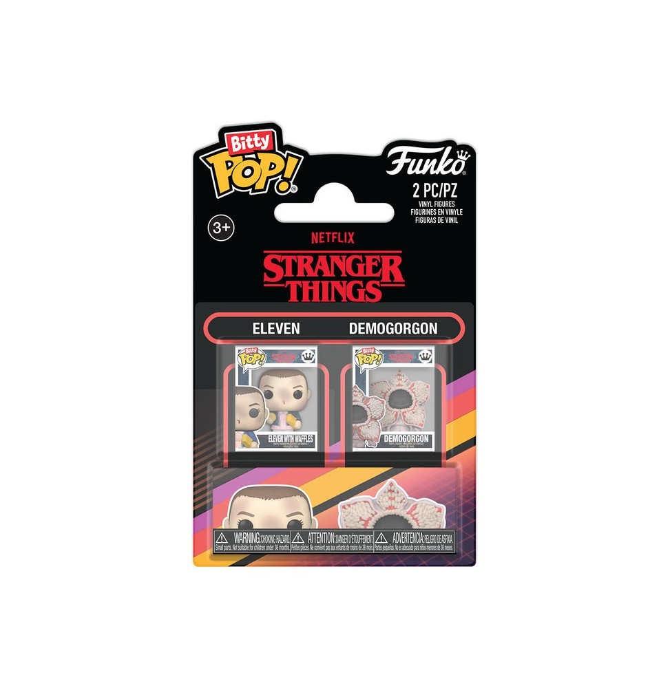 Funko Bitty Pop ! Stranger Things - Pack de 2 : Eleven & Demogorgon