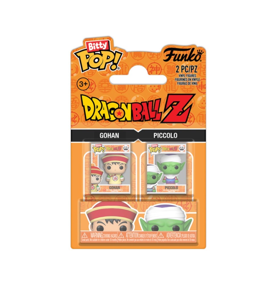 Funko Bitty Pop ! Dragon Ball Z - Pack de 2 : Son Gohan & Piccolo
