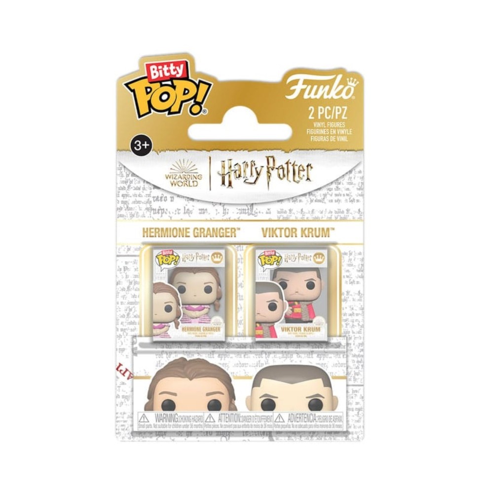 Funko Bitty Pop ! Harry Potter - Pack de 2 : Hermione Granger & Viktor Krum