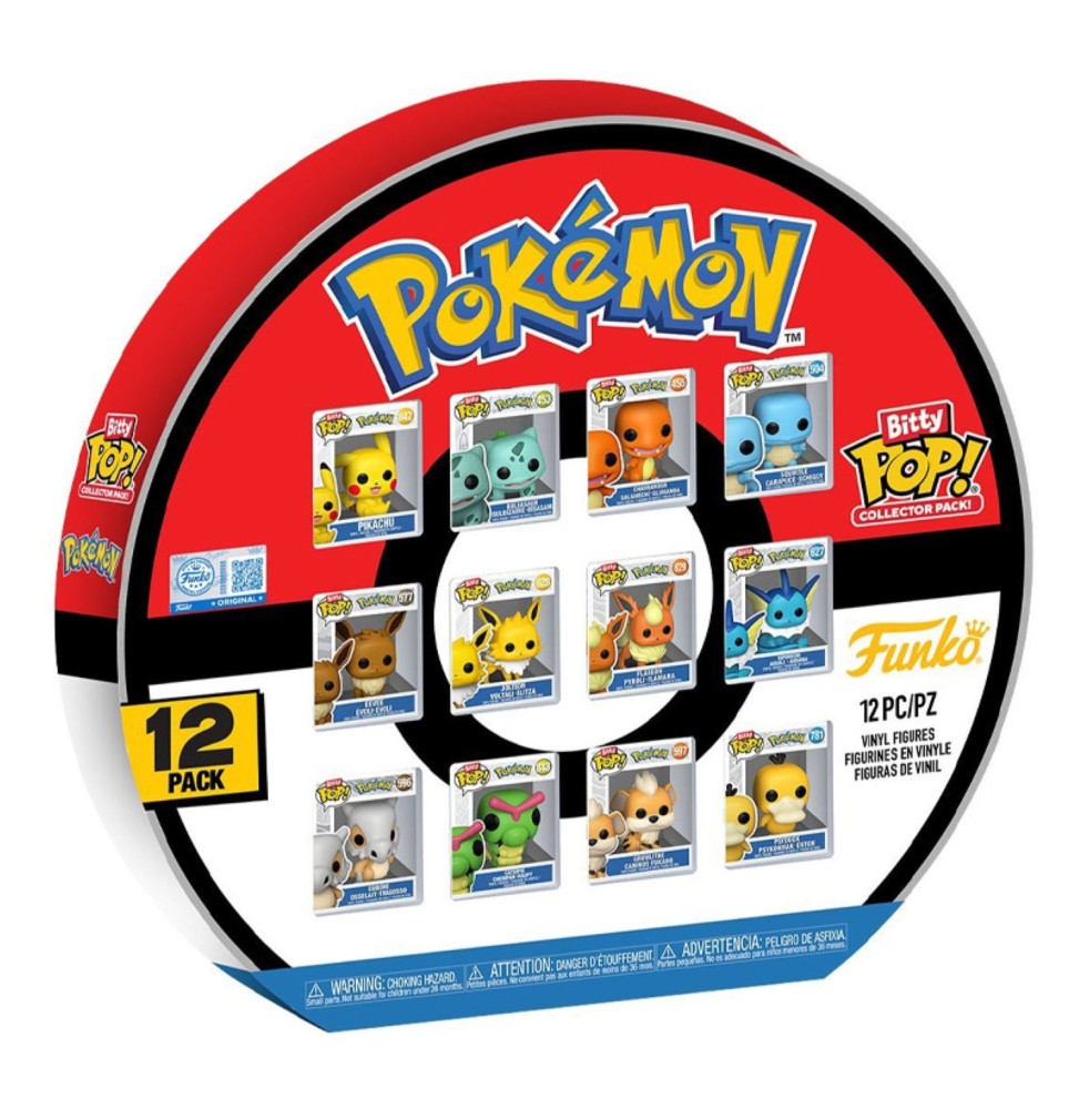 Funko Bitty Pop ! Pokémon - Multipack (12 figurines)