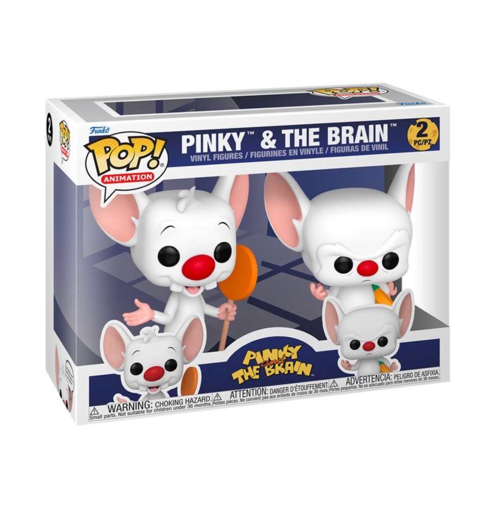 Funko Pop 2-Pack ! Animaniacs - Minus & Cortex (Pinky & The Brain, Saison 2)