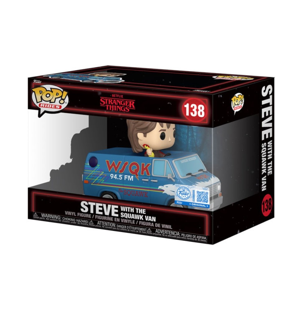 Funko Pop Rides Deluxe ! Stranger Things - Steve Harrington Squawk Van (Saison 5)