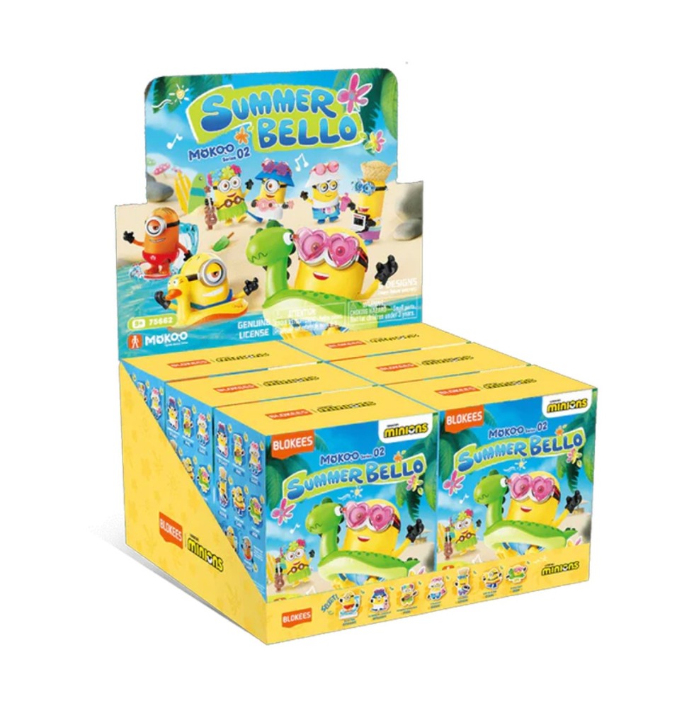 Minions Blokees Mokoo Series 02 - Minions-N-Disguise (Assortiment de 6)