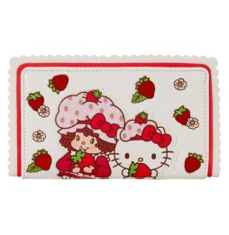 Hello Kitty Loungefly - Portefeuille : Sanrio x Strawberry Shortcake