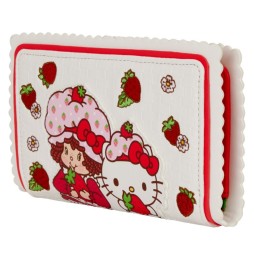 Hello Kitty Loungefly - Portefeuille : Sanrio x Strawberry Shortcake