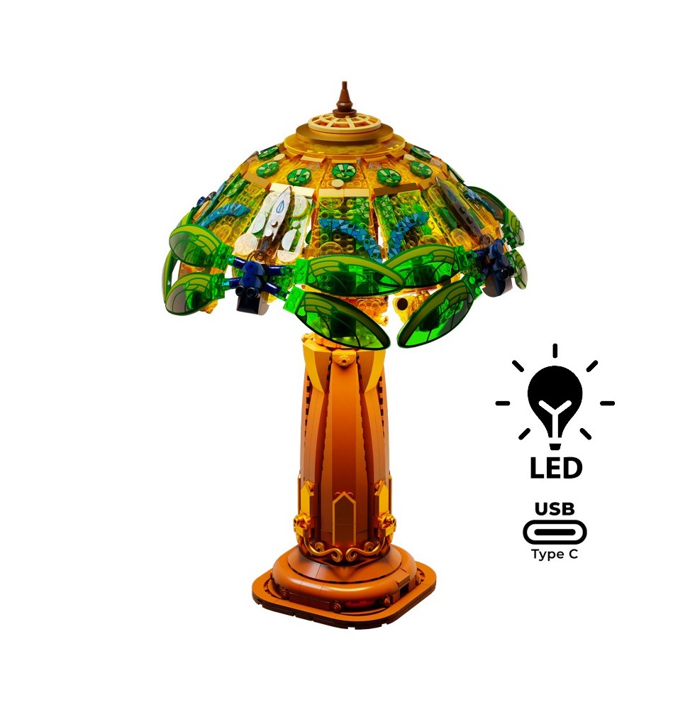 Set a Construire Pantasy Retro Collection - Stained Glass Table Lamp (36 cm)