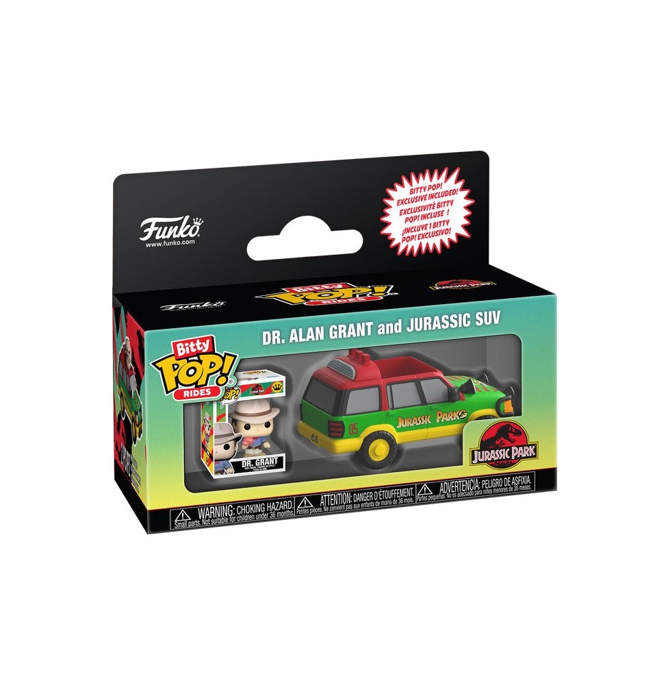 Funko Bitty Pop ! Jurassic Park - Jurassic SUV with Dr. Grant