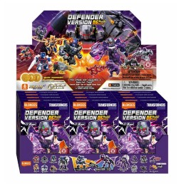 Display Mini-Maquettes Blokees Transformers Defender Version 06 - Brutal Fang (12 Blind Box)