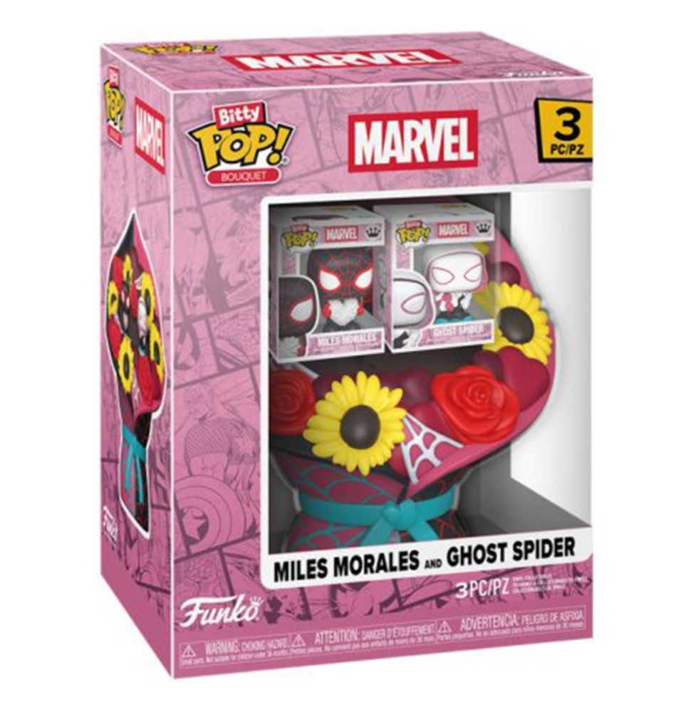 Funko Bitty Pop ! Marvel - Bouquet Spiderman Valentines