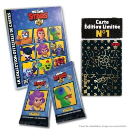 Starter Pack Cartes Panini Brawl Stars (1 Classeur + 2 Pochettes + 1 Carte Edition Limitee)