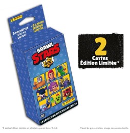 Blister Cartes Panini Brawl Stars (5 Pochettes + 2 Cartes Edition Limitee)
