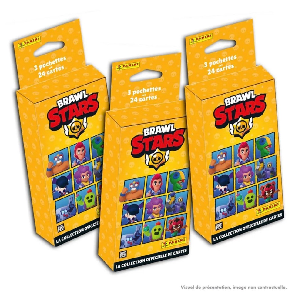 Blister Cartes Panini Brawl Stars (3 Pochettes)