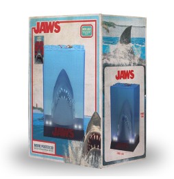 Statue 3D Les Dents de la Mer Movie Poster - Jaws 50Th Anniv Light Up