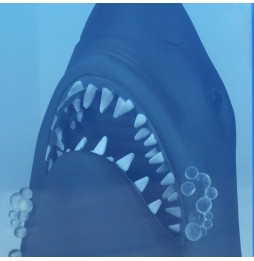 Statue 3D Les Dents de la Mer Movie Poster - Jaws 50Th Anniv Light Up