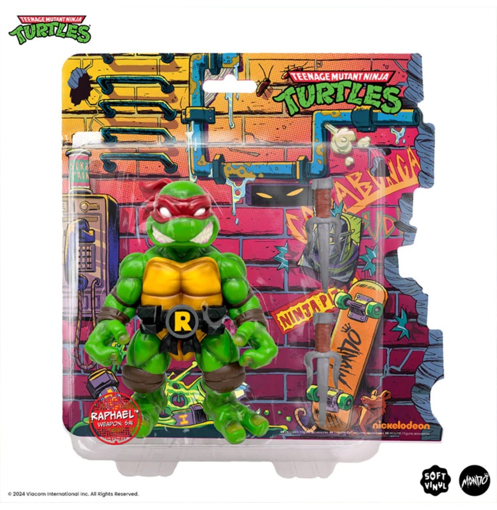 Figurine TMNT Teenage Mutant Ninja Turtles Mondo - Raphael (Soft Vinyl)