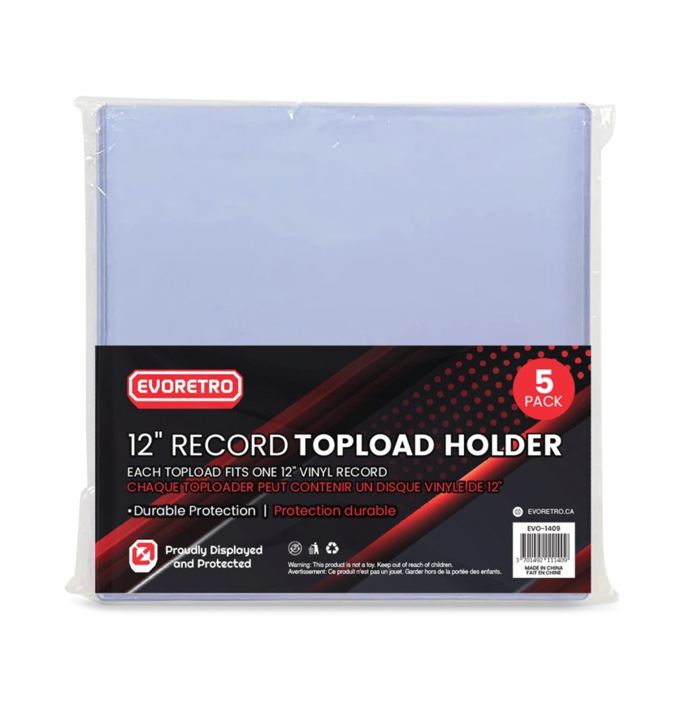 Toploader Vinyle 33T Evoretro - Pack de 5