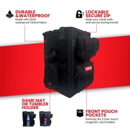 Sac à Dos de Transport TCG Evoretro - Couleur Noire