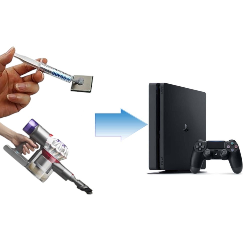 Nettoyage + Changement pâte thermique PS4