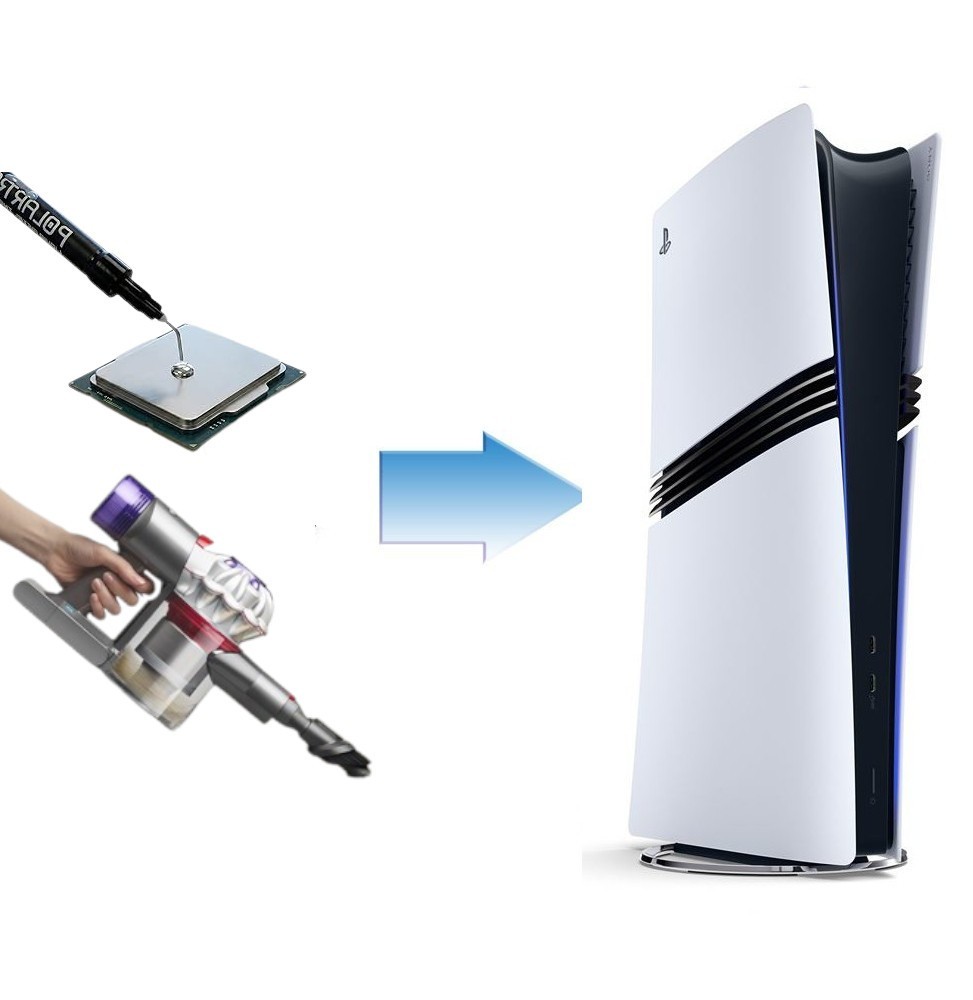 Nettoyage Dépoussiérage Interne PS5 Pro