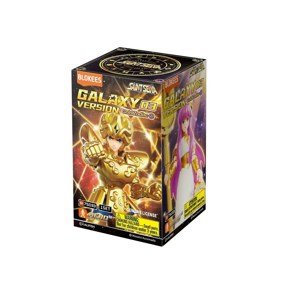 Mini-Maquette BLOKEES Saint Seiya Galaxy Version 03 : Gold Zodiac (Modèle Aléatoire)