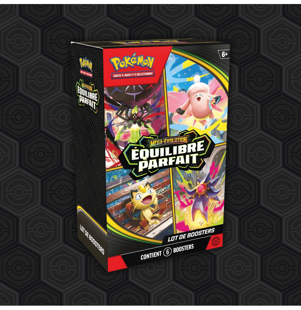 Bundle 6 Booster Pokémon Méga-Évolution : Équilibre Parfait (ME03)