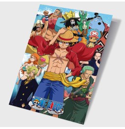 Poster 3D One Piece - Straw Hat Crew Fishman Island (38x58 cm)