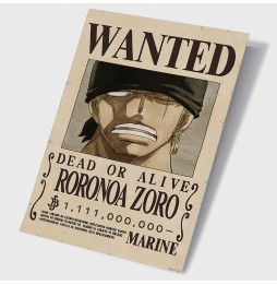 Poster 3D One Piece - Wanted Zoro Egghead (38x58 cm)