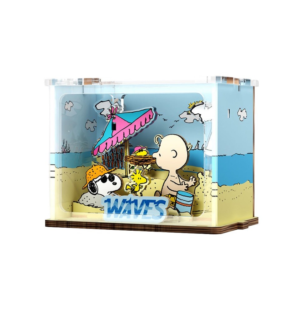 Mini Scène DIY Puremind Snoopy - Chilling At The Beach