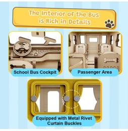 Kit en Bois Puremind Snoopy - School Bus