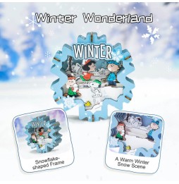 Théâtre en Bois Puremind Snoopy - Winter Wonderland