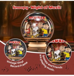 Globe Théâtre en Bois Puremind Snoopy - Night Of Music