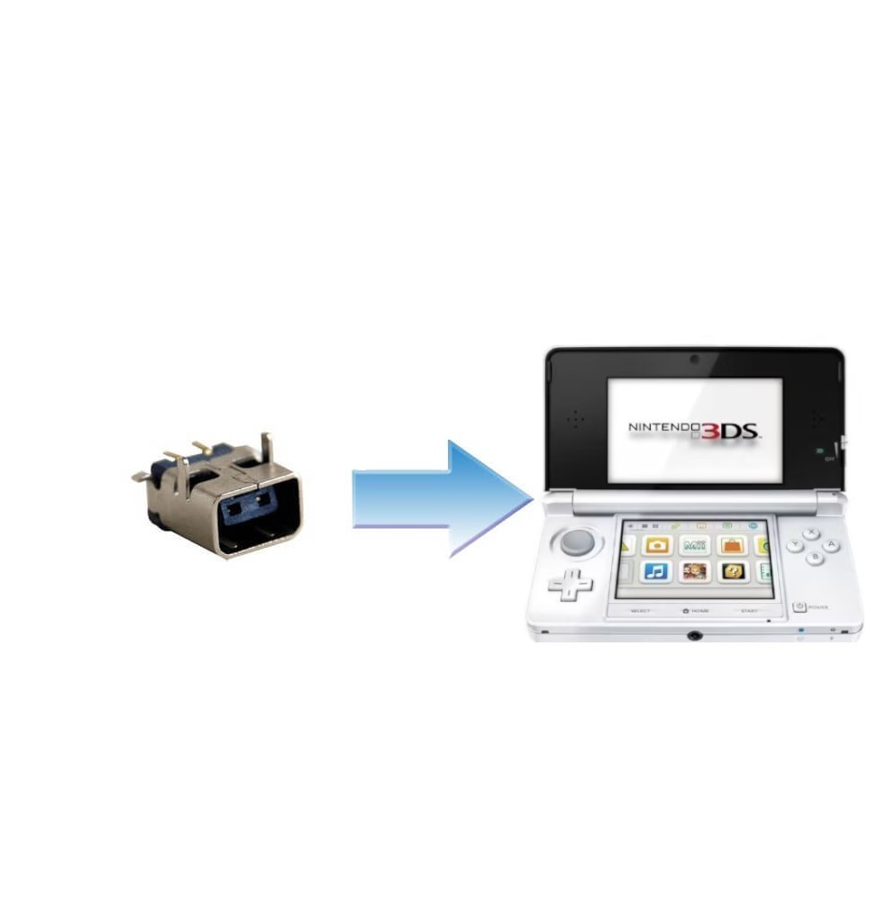 Changement Connecteur Alimentation Nintendo 3DS / 3DS XL / 2DS