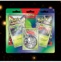 Pack de 2 Boosters Pokémon Écarlate et Violet + 3 Cartes Promo (Mystherbe / Ortide / Rafflesia)