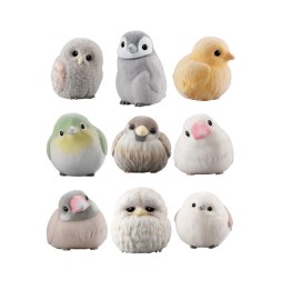 Display Mofu Mofu Tenori Friends - Flocked Birds (12 Blindbox)