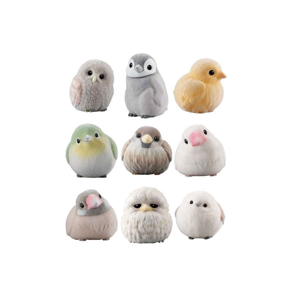 Display Mofu Mofu Tenori Friends - Flocked Birds (12 Blindbox)