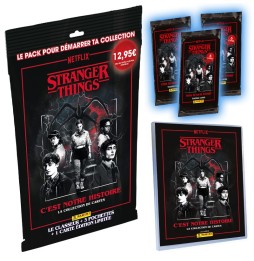 Starter Pack Cartes Panini Stranger Things (1 Classeur + 3 Pochettes + 1 Carte Edition Limitée)