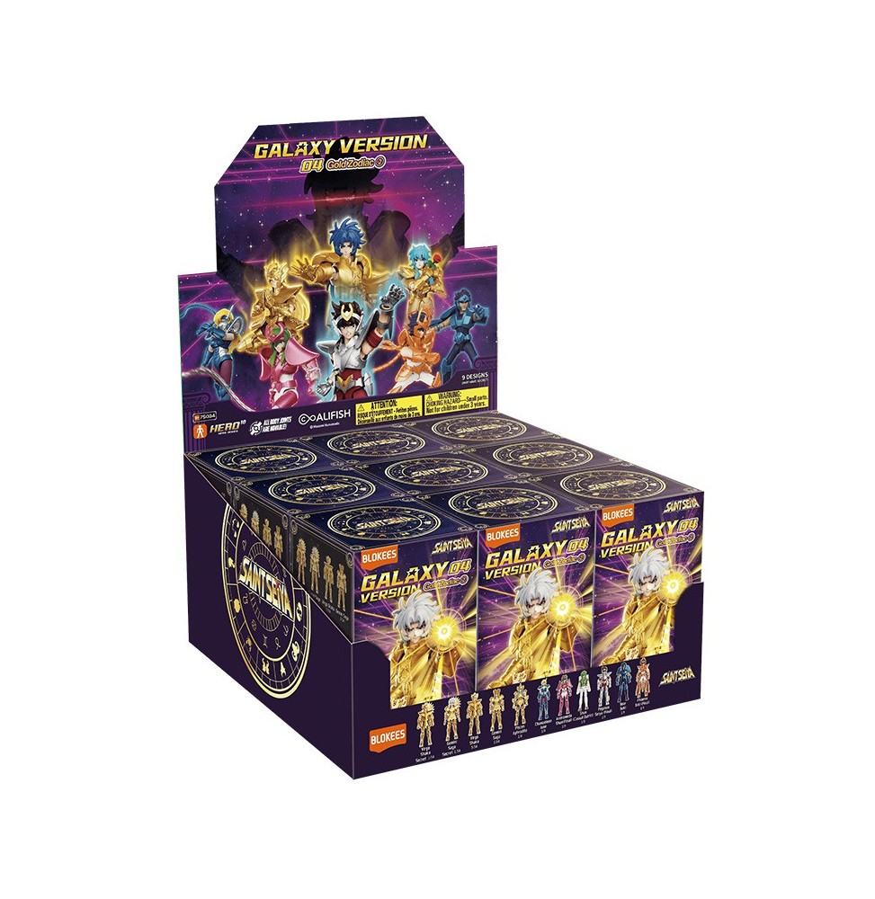 Display Mini-Maquette Blokees Saint Seiya Galaxy Version 04 : Gold Zodiac (9 Blindbox)