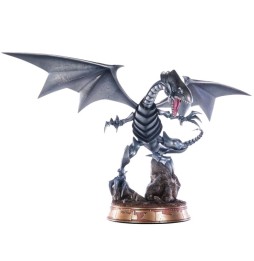 Figurine Dragon Blanc aux yeux bleus silver argenté